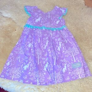 Eleanor Rose butterfly sleeve bunny dress size 4/5